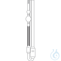 501 01, Ubbelohde-Viskosimeter (DIN), kalibriert für manuelle Messungen, Kapillare-Nr. 0a,...